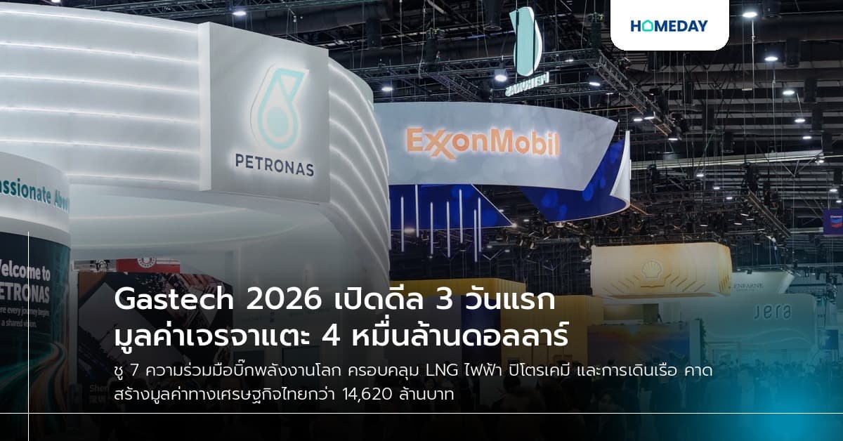 Gastech 2026 เปิดดีล 3 วันแรก มูลค่าเจรจาแตะ 4 หมื่นล้านดอลลาร์