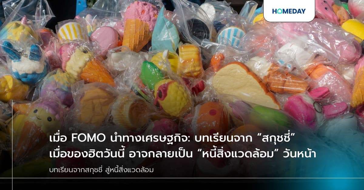 เมื่อ FOMO นำทางเศรษฐกิจ: บทเรียนจาก “สกุชชี่” เมื่อของฮิตวันนี้ อาจกลายเป็น “หนี้สิ่งแวดล้อม” วันหน้า