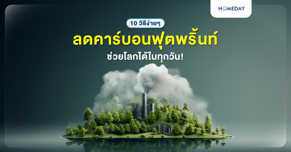 10 วิธีง่ายๆ ลดคาร์บอนฟุตพริ้นท์ ช่วยโลกได้ในทุกวัน!