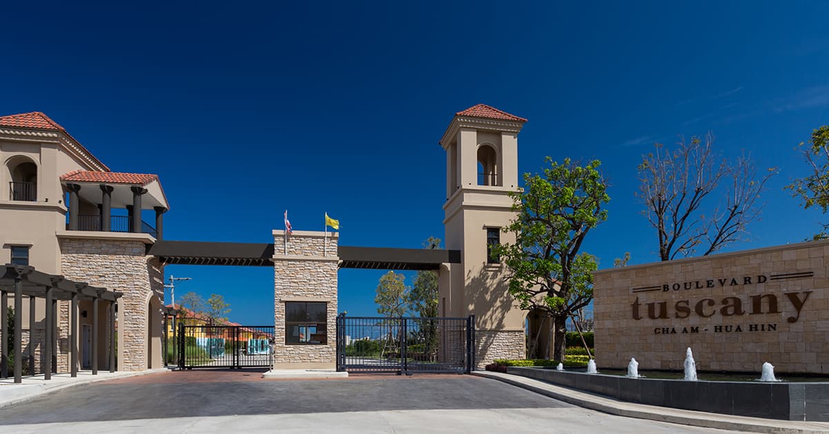 พรีวิว บูเลอวาร์ด ทัสคานี ชะอํา-หัวหิน บ้านเดี่ยว 2 ชั้น ตากอากาศติดทะเล ริมหาดส่วนตัว