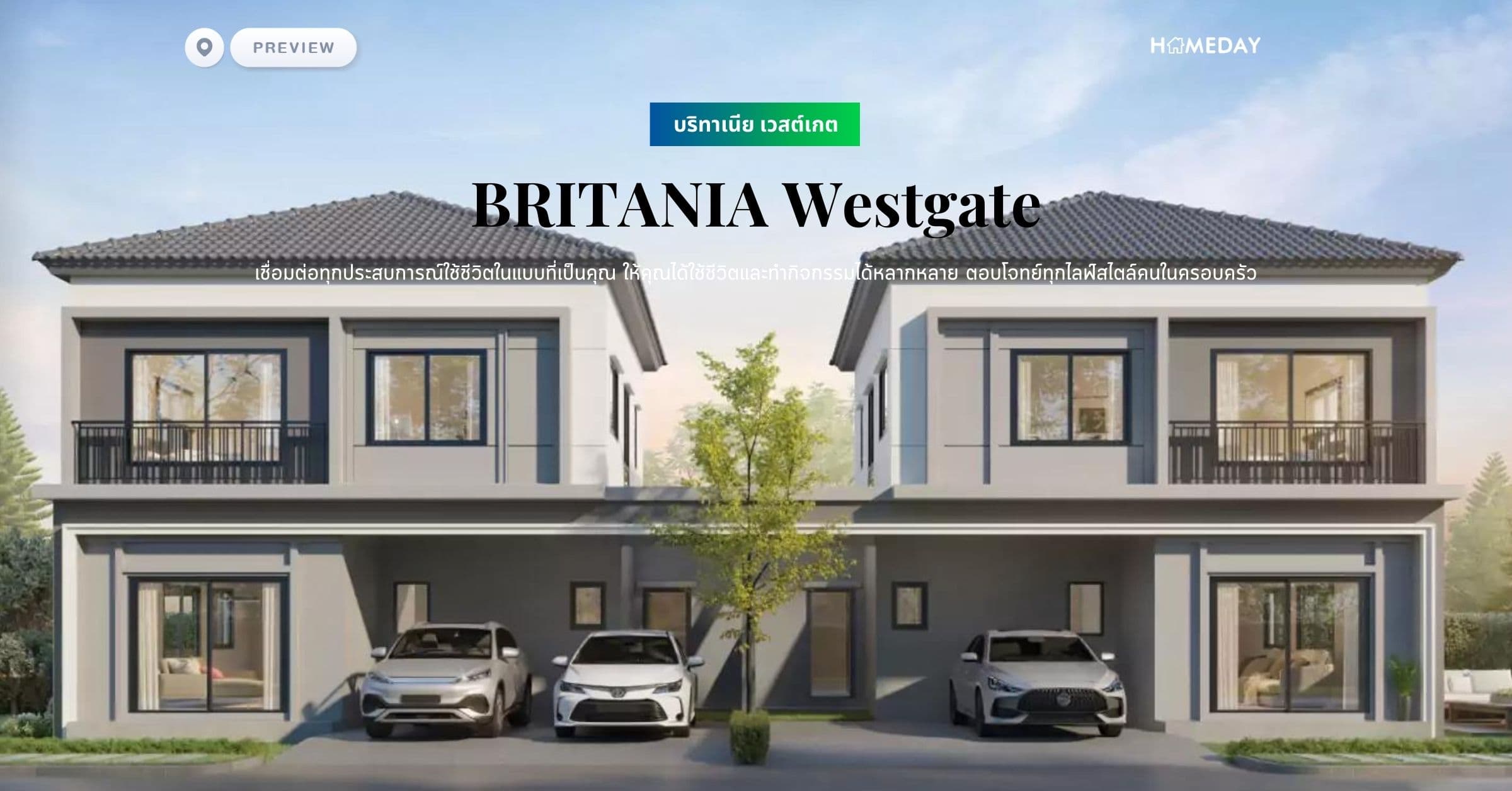 พรีวิว บริทาเนีย เวสต์เกต (BRITANIA Westgate) เชื่อมต่อทุกประสบการณ์ใช้ชีวิตในแบบที่เป็นคุณ ให้คุณได้ใช้ชีวิตและทำกิจกรรมได้หลากหลาย ตอบโจทย์ทุกไลฟ์สไตล์คนในครอบครัว