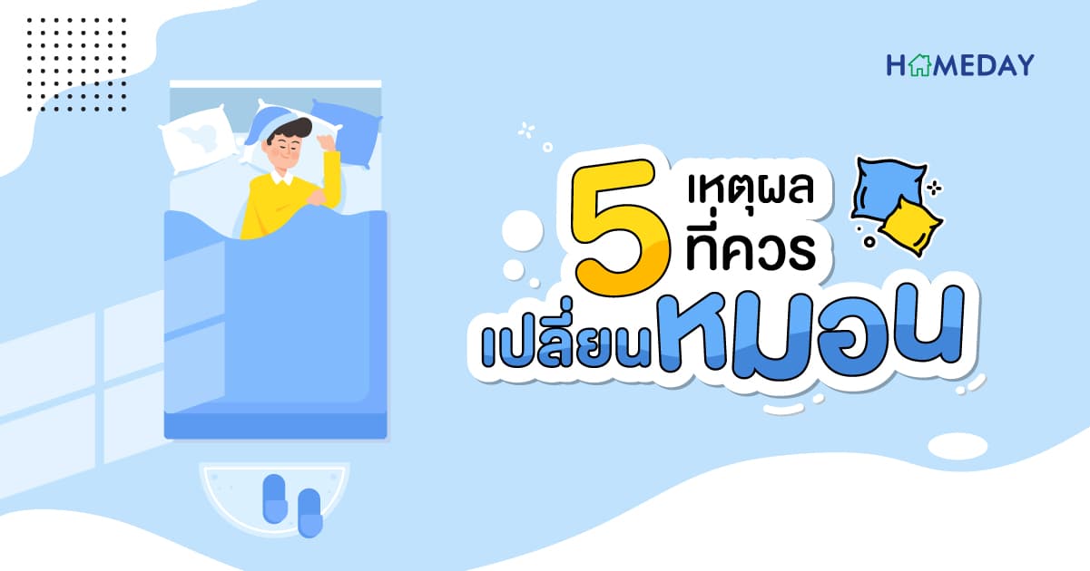 5 เหตุผล ที่ควรเปลี่ยนหมอน