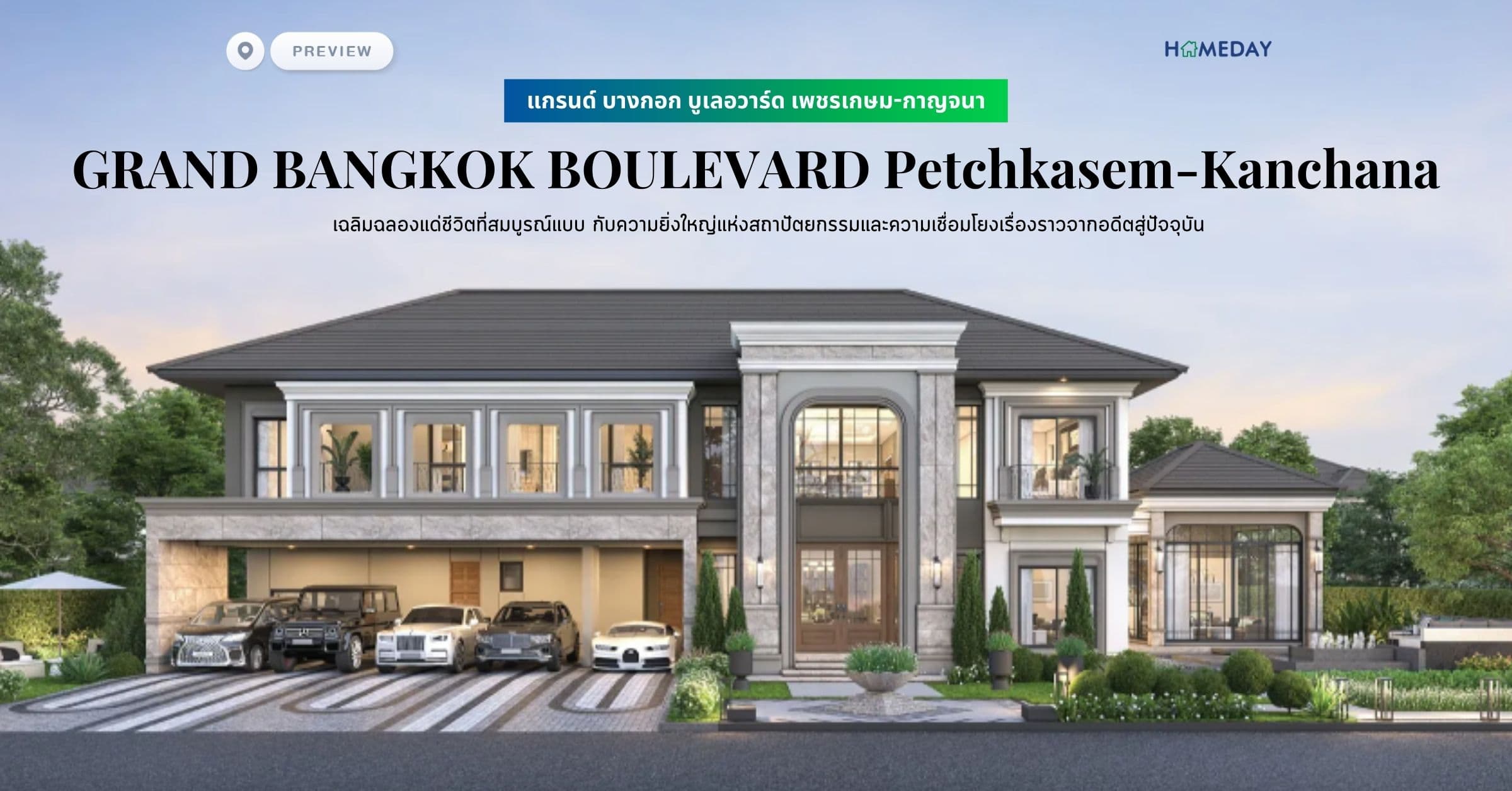 พรีวิว แกรนด์ บางกอก บูเลอวาร์ด เพชรเกษม-กาญจนา (GRAND BANGKOK BOULEVARD Petchkasem-Kanchana) เฉลิมฉลองแด่ชีวิตที่สมบูรณ์แบบ กับความยิ่งใหญ่แห่งสถาปัตยกรรมและความเชื่อมโยงเรื่องราวจากอดีตสู่ปัจจุบัน