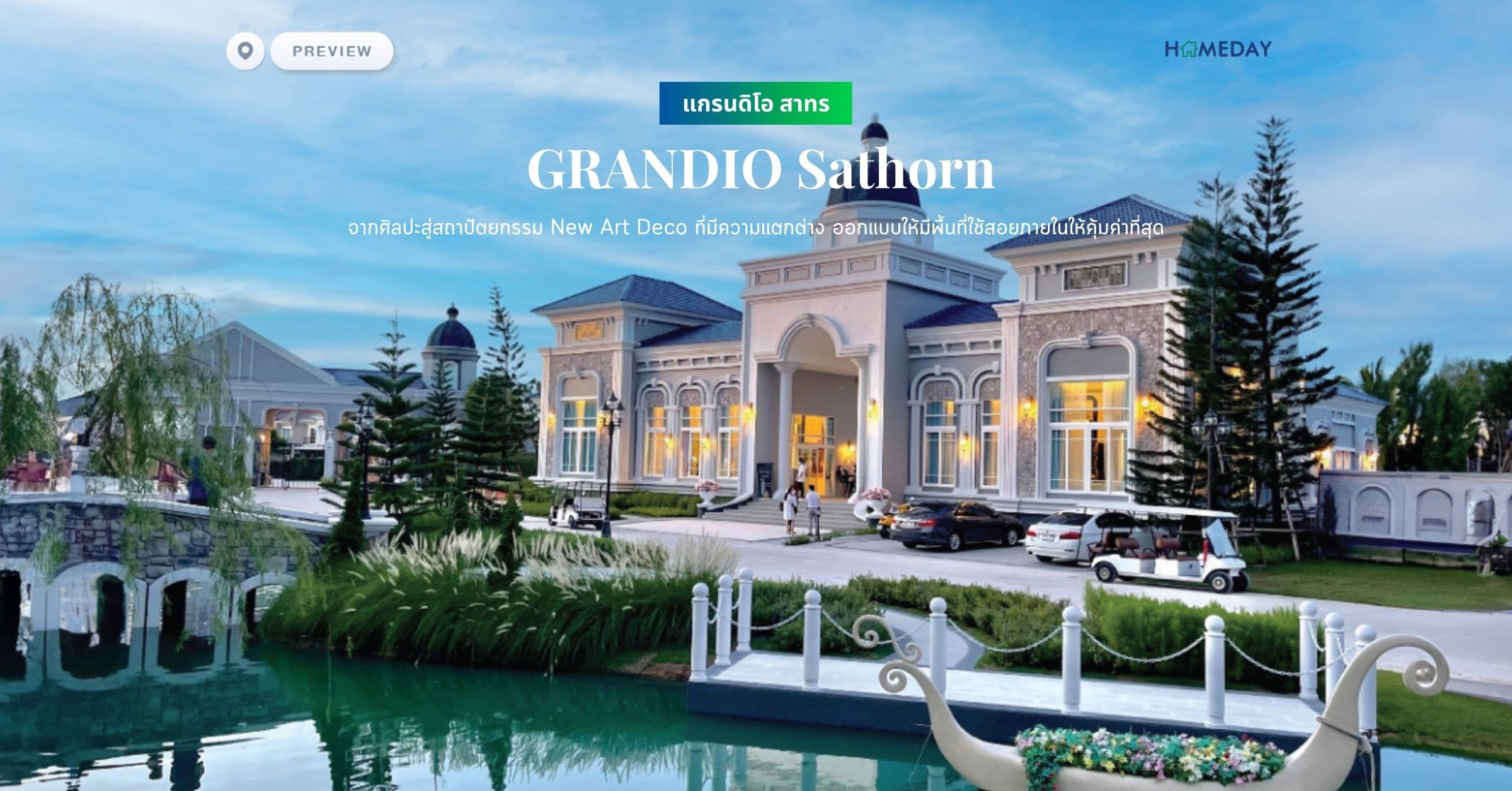 พรีวิว แกรนดิโอ สาทร (GRANDIO Sathorn) จากศิลปะสู่สถาปัตยกรรม New Art Deco ที่มีความแตกต่าง ออกแบบให้มีพื้นที่ใช้สอยภายในให้คุ้มค่าที่สุด