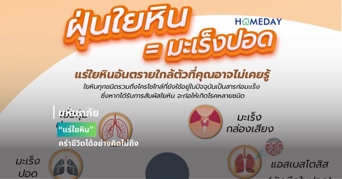 มหันตภัย “แร่ใยหิน” คร่าชีวิตได้อย่างคิดไม่ถึง