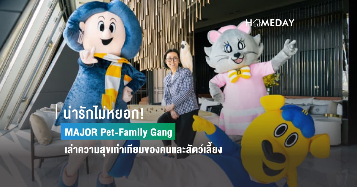 น่ารักไม่หยอก! MAJOR Pet-Family Gang เล่าความสุขเท่าเทียมของคนและสัตว์เลี้ยง