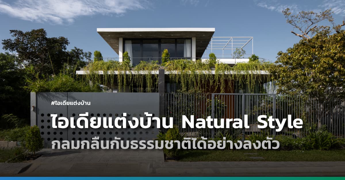ไอเดียแต่งบ้าน Natural Style กลมกลืนกับธรรมชาติได้อย่างลงตัว