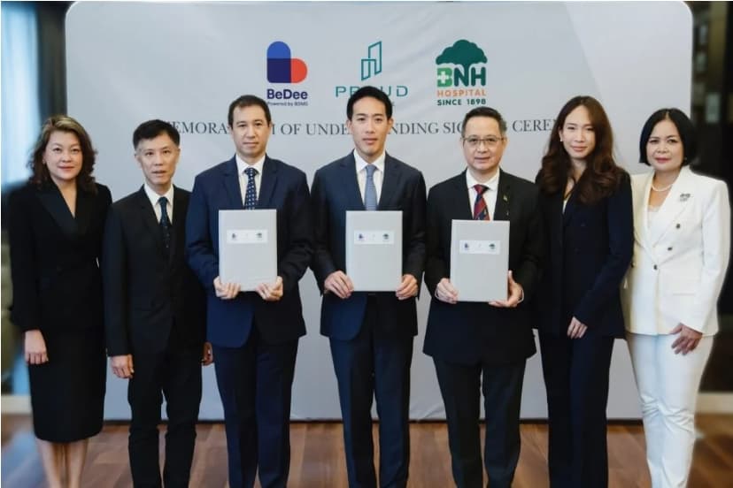 PROUD จับมือ 2 พันธมิตร BNH – BeDee ยกระดับการดูแลสุขภาพแบบไฮบริด เพื่อคุณภาพชีวิตที่สมบูรณ์แบบของลูกบ้าน