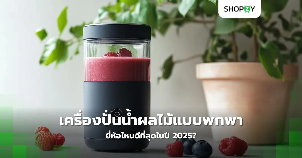 เครื่องปั่นน้ำผลไม้แบบพกพา ยี่ห้อไหนดีที่สุดในปี 2025?