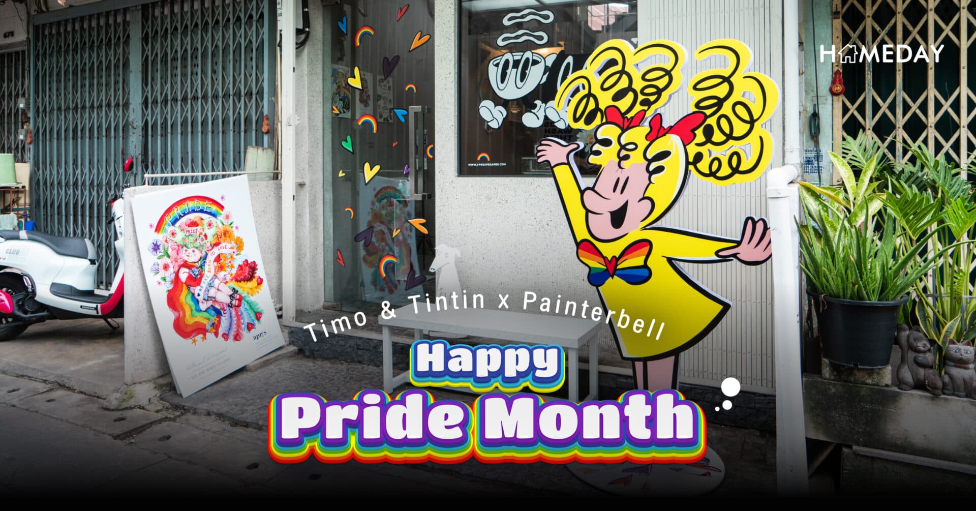 Timo & Tintin x Painterbell “Happy Pride Month”