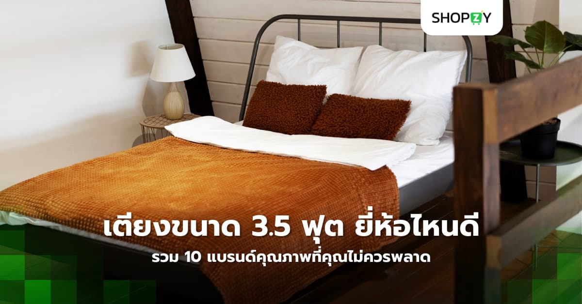 เตียงขนาด 3.5 ฟุต ยี่ห้อไหนดีที่สุด? รวม 10 แบรนด์คุณภาพที่คุณไม่ควรพลาด