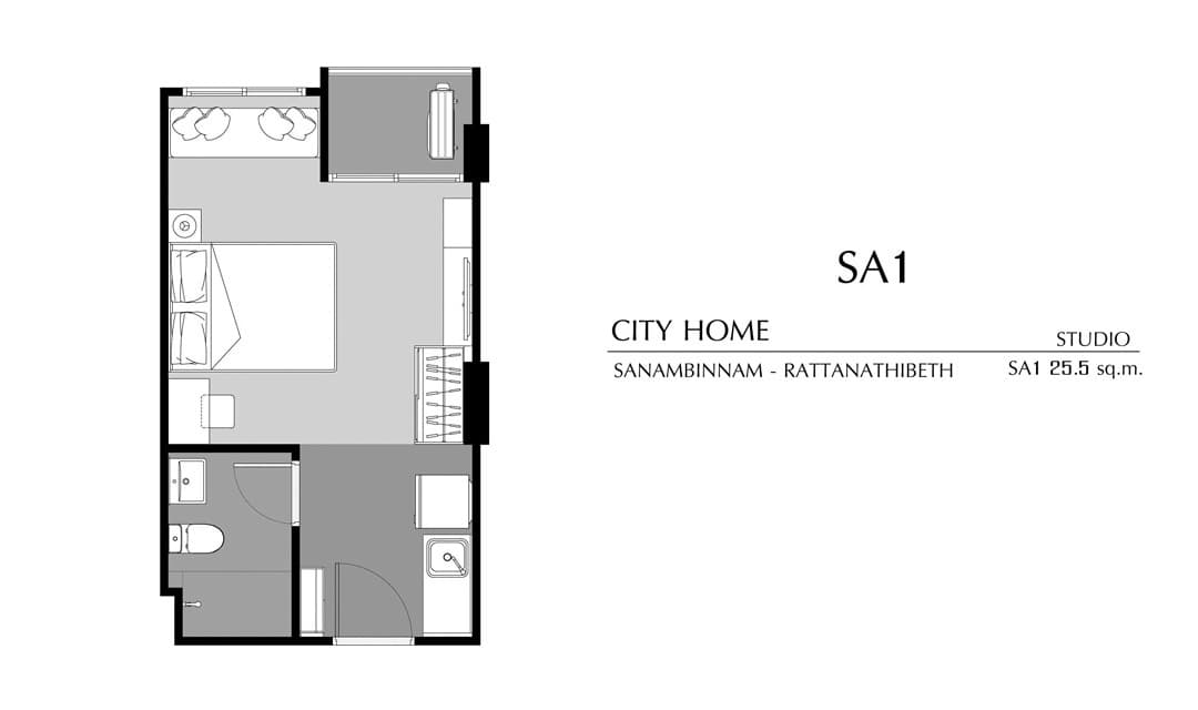 ซิตี้โฮม สนามบินน้ำ-รัตนาธิเบศร์ (City Home Sanambinnam-Rattanathibet)