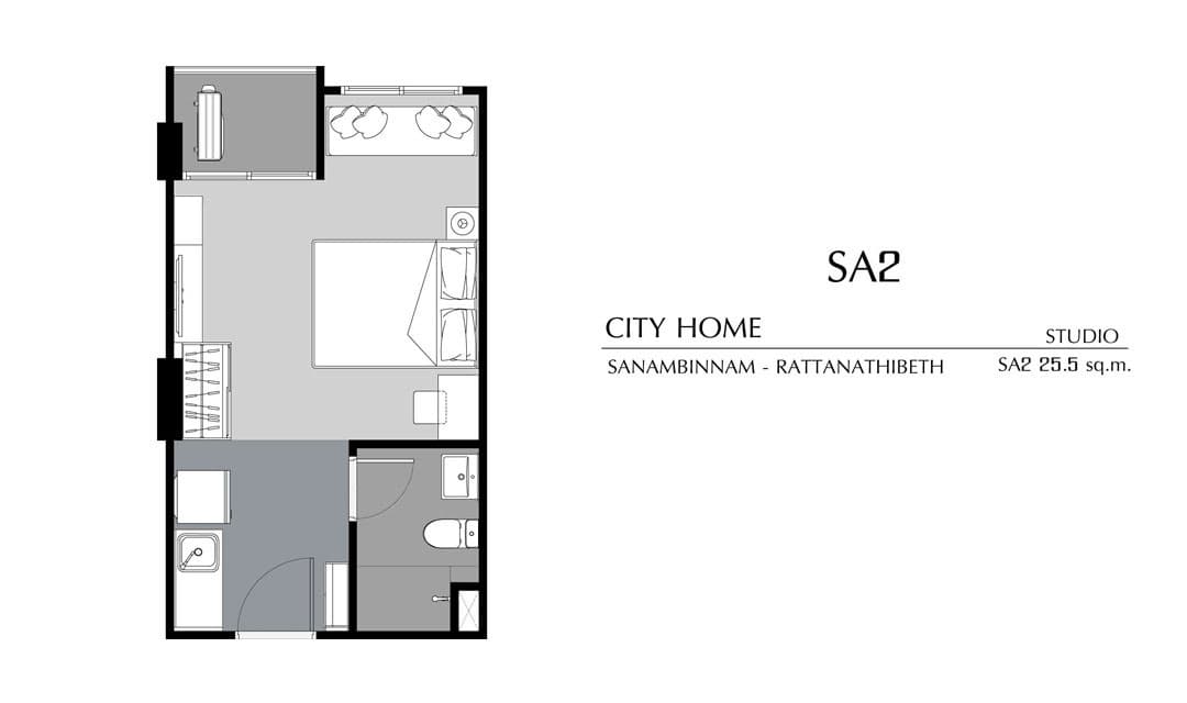 ซิตี้โฮม สนามบินน้ำ-รัตนาธิเบศร์ (City Home Sanambinnam-Rattanathibet)