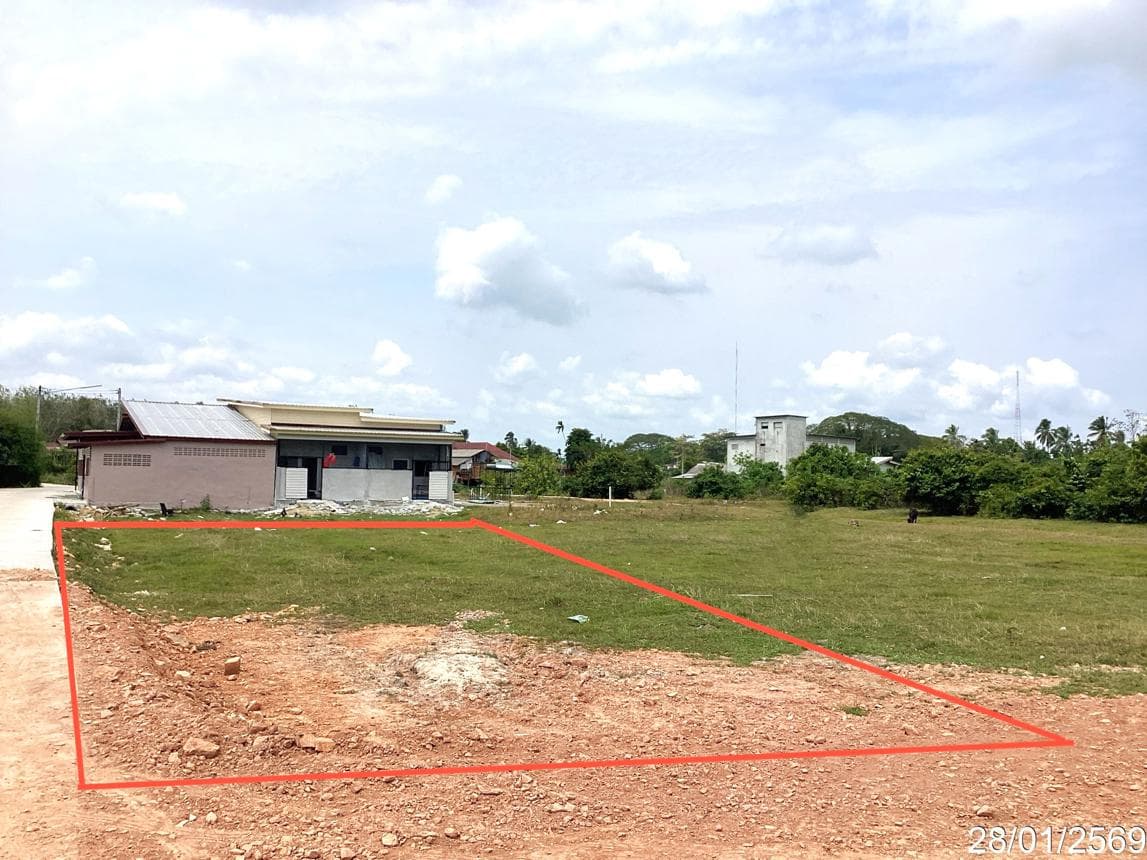 ที่ดินเปล่าทำเลศักยภาพ เนื้อที่ 17.1 ตร.ว. บ้านนา จะนะ สงขลา