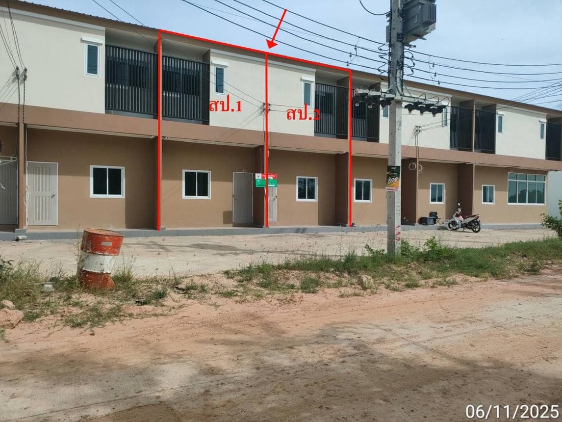 อาคารพาณิชย์ ตลาด เมืองมหาสารคาม 6 ห้องนอน 6 ห้องน้ำ ขนาด 48.9 ตร.ว. ทำเลค้าขายใจกลางเมือง