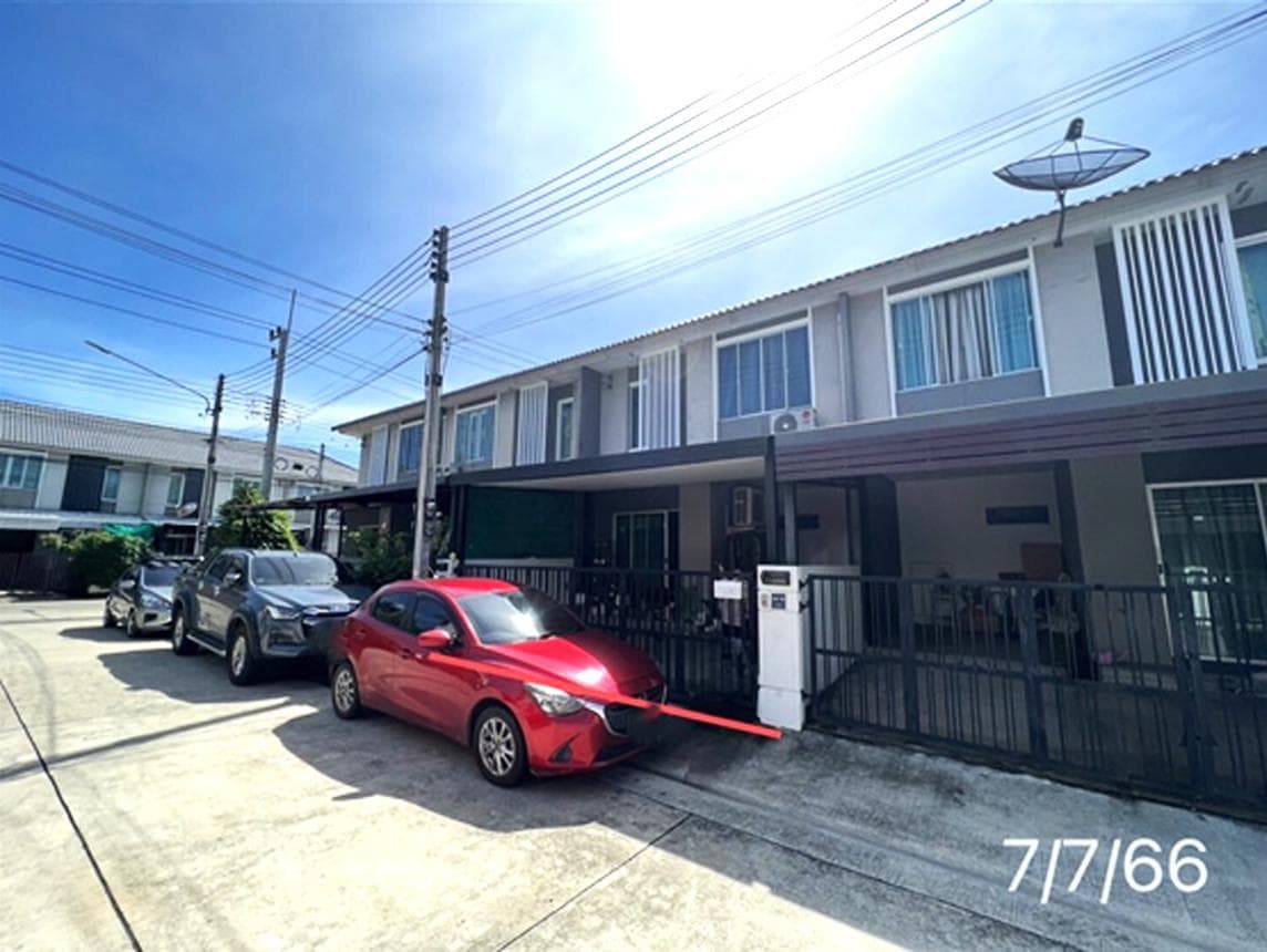 ขายทาวน์โฮม พฤกษาวิลล์ 90 รังสิต-เลียบคลองเปรมประชากร (Pruksa Ville 90 Rangsit-Liap Khlong Prem Prachakon) สวนพริกไทย เมืองปทุมธานี พื้นที่ 19.8 ตร.ว. 3 ห้องนอน ทำเลดี ราคา 2.16 ล้าน