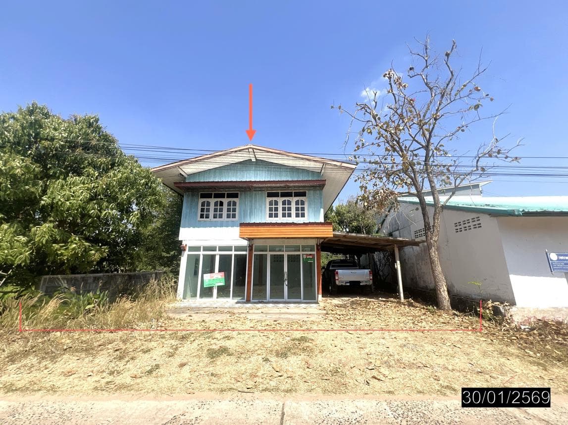 ขายบ้านเดี่ยว 1 ห้องนอน 1 ห้องน้ำ พื้นที่กว้าง 81.8 ตร.ว. ทำเลสงบ ต.โพนงาม อ.เดชอุดม จ.อุบลราชธานี ราคาล้านกลางๆ เหมาะสำหรับพักผ่อน