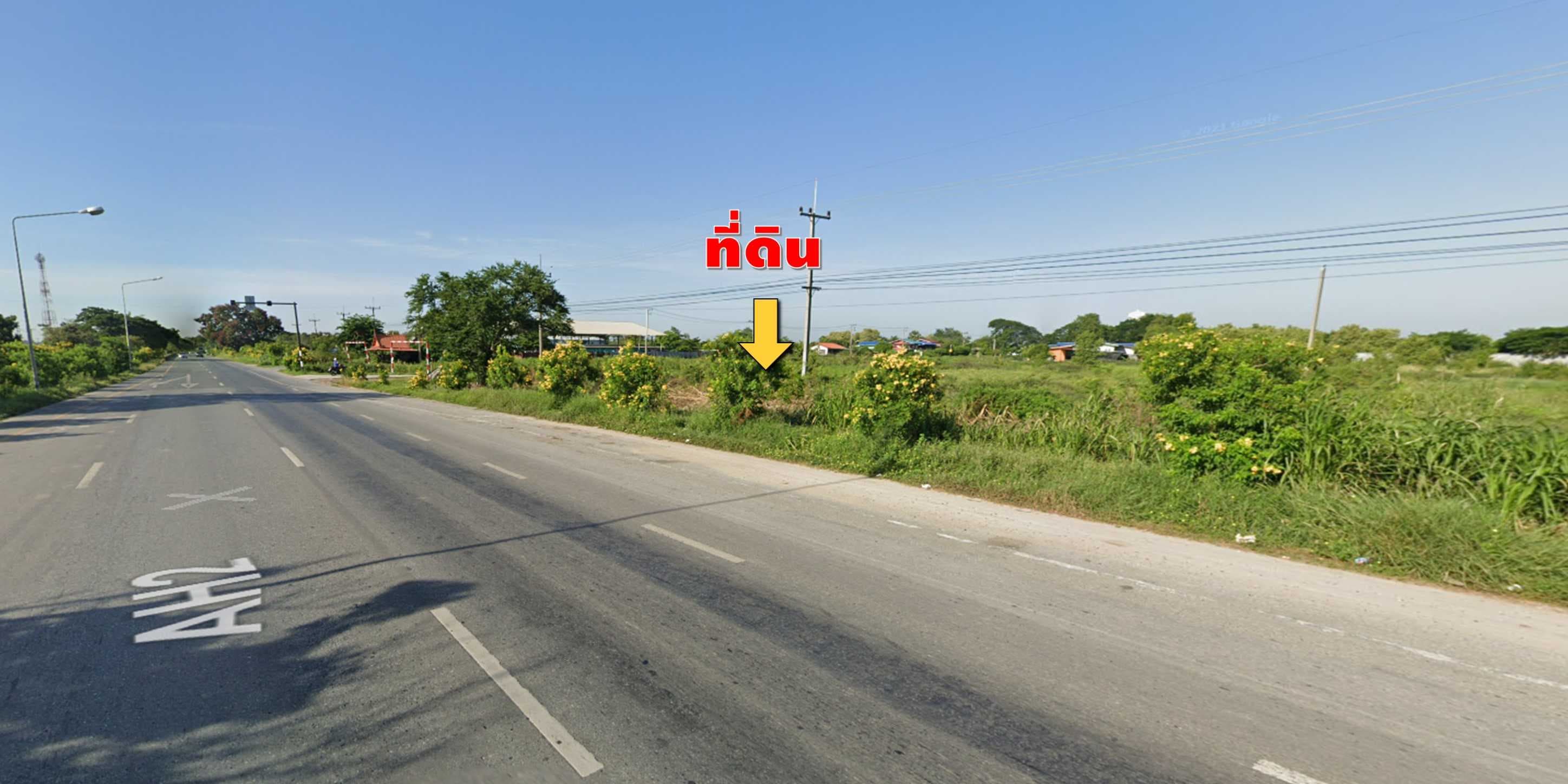 ขายถูก !! ที่ดินติดถนน 347 เส้นหลัก 6-3-55 ไร่ อยุธยา บางปะอิน ใกล้วัดทุ่งศรีโพธิ์