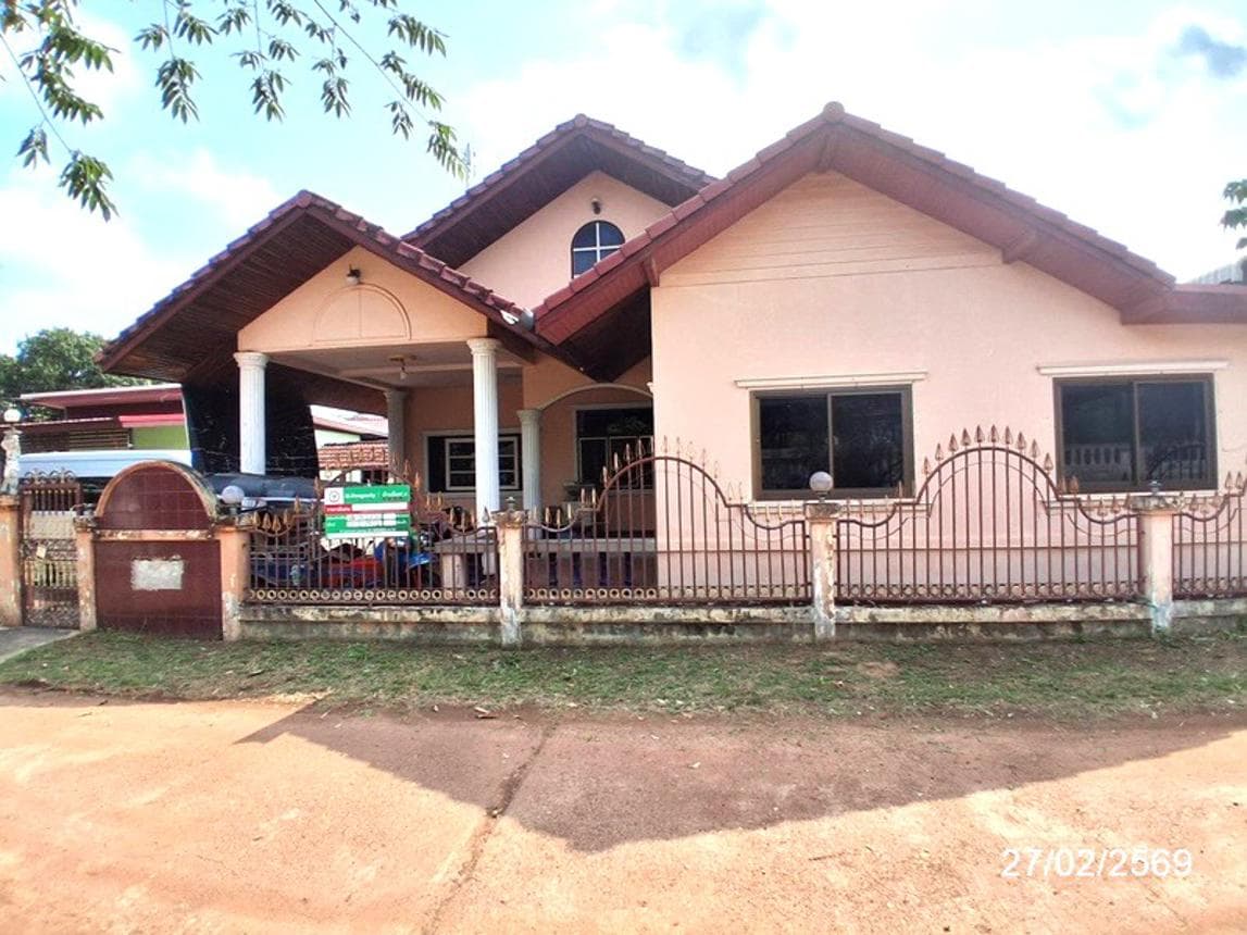 ขายบ้านเดี่ยว บุ่ง เมืองอำนาจเจริญ พื้นที่ใช้สอยกว้างขวาง บรรยากาศเป็นส่วนตัว