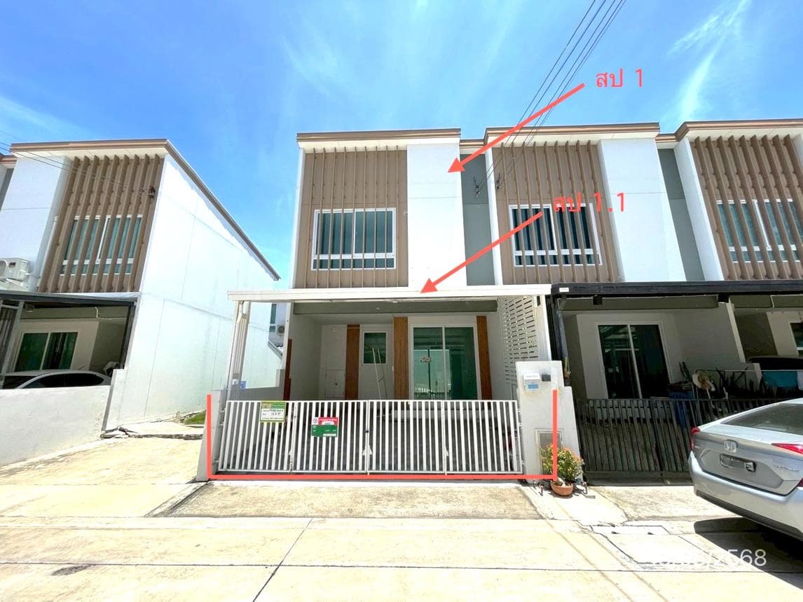 ขายทาวน์เฮ้าส์ อุ่น บางนา กม.26 (Oun Bangna Km.26) บางเพรียง บางบ่อ สมุทรปราการ 3 ห้องนอน 3 ห้องน้ำ ทำเลดีใกล้แหล่งงาน ราคาเพียง 2.55 ล้าน