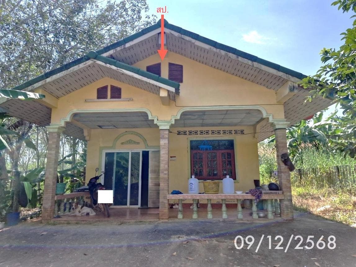 บ้านเดี่ยว 2 ห้องนอน เนื้อที่กว้าง 60.8 ตร.ว. ทำเลท่าข้าม ปะเหลียน ตรัง พื้นที่ใช้สอย 90 ตร.ม. บรรยากาศสงบ