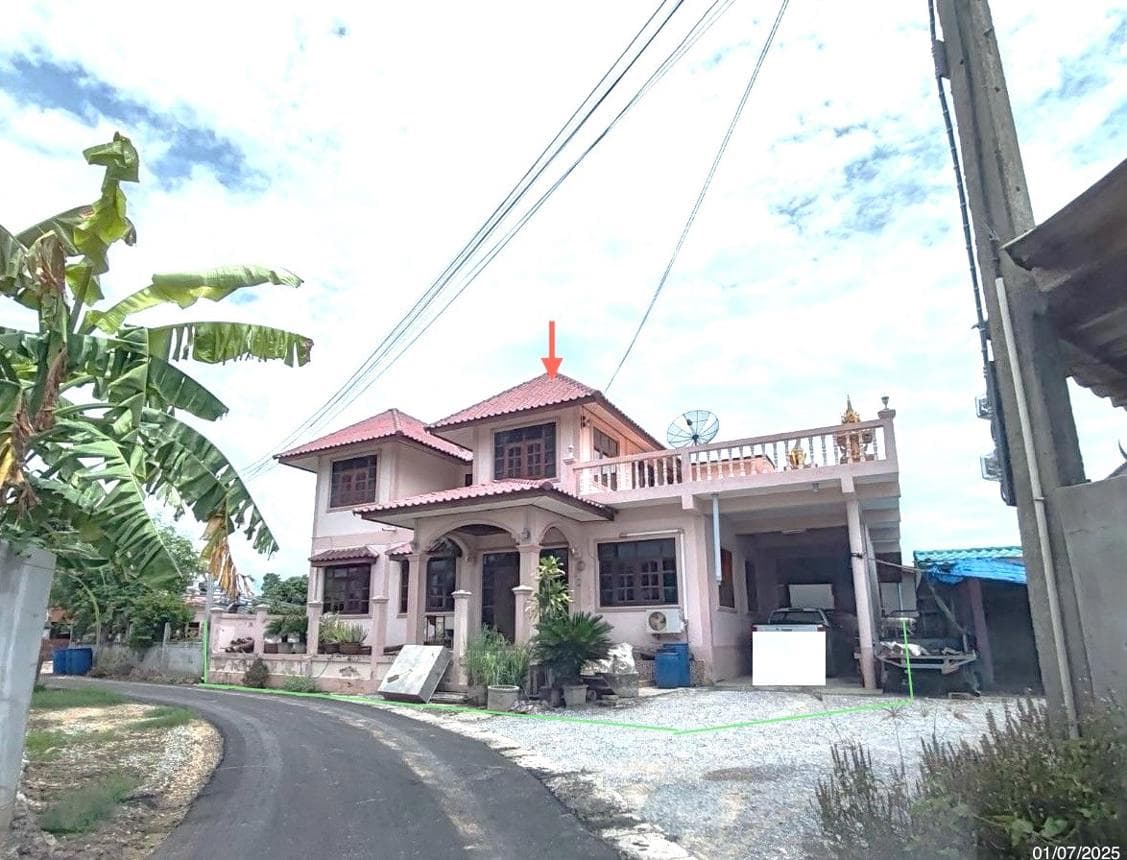 บ้านเดี่ยวหลังใหญ่ หนองหญ้าไซ สุพรรณบุรี 4 ห้องนอน 2 ห้องน้ำ สเปซจุใจ 222.5 ตร.ม. บนที่ดิน 76 ตร.ว.
