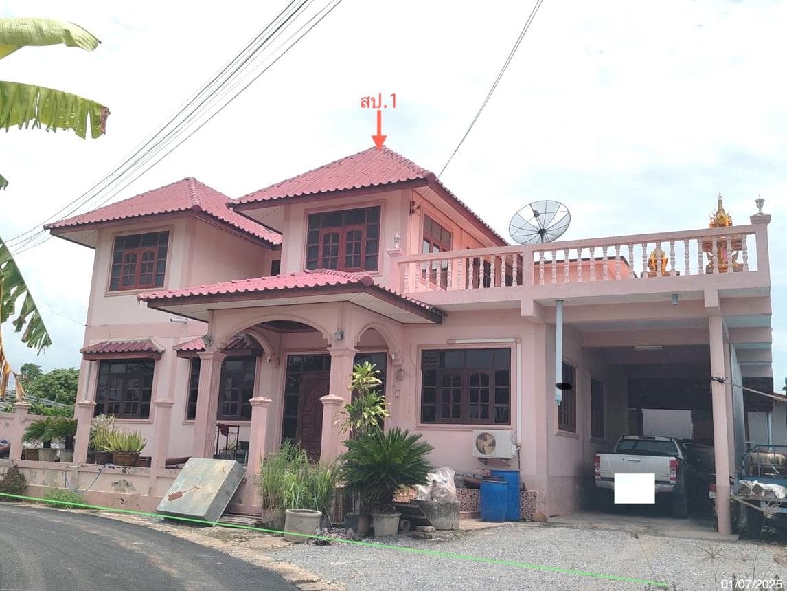 บ้านเดี่ยวหลังใหญ่ หนองหญ้าไซ สุพรรณบุรี 4 ห้องนอน 2 ห้องน้ำ สเปซจุใจ 222.5 ตร.ม. บนที่ดิน 76 ตร.ว.