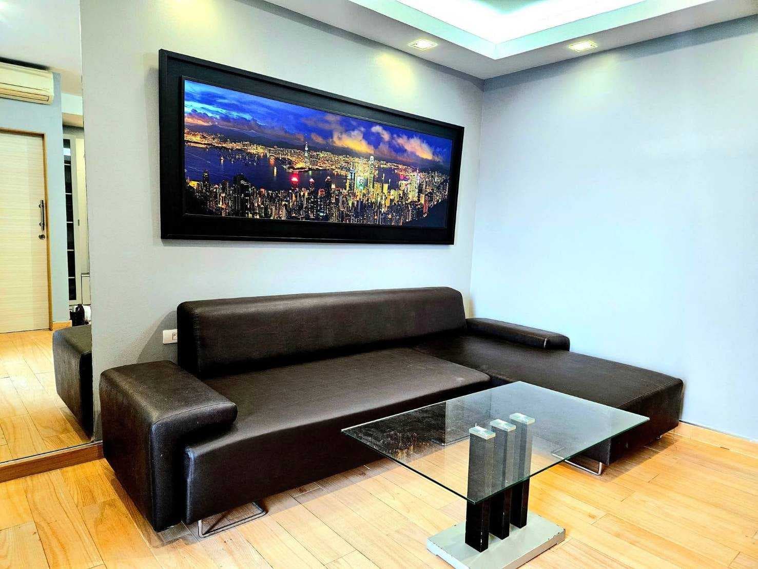 ขายคอนโดห้องชุด Low Rise โครงการ Klang Krung Resort Ratchada 7 47 ตรม 1 นอน 1 น้ำ ชั้น 4 Fully Furnished