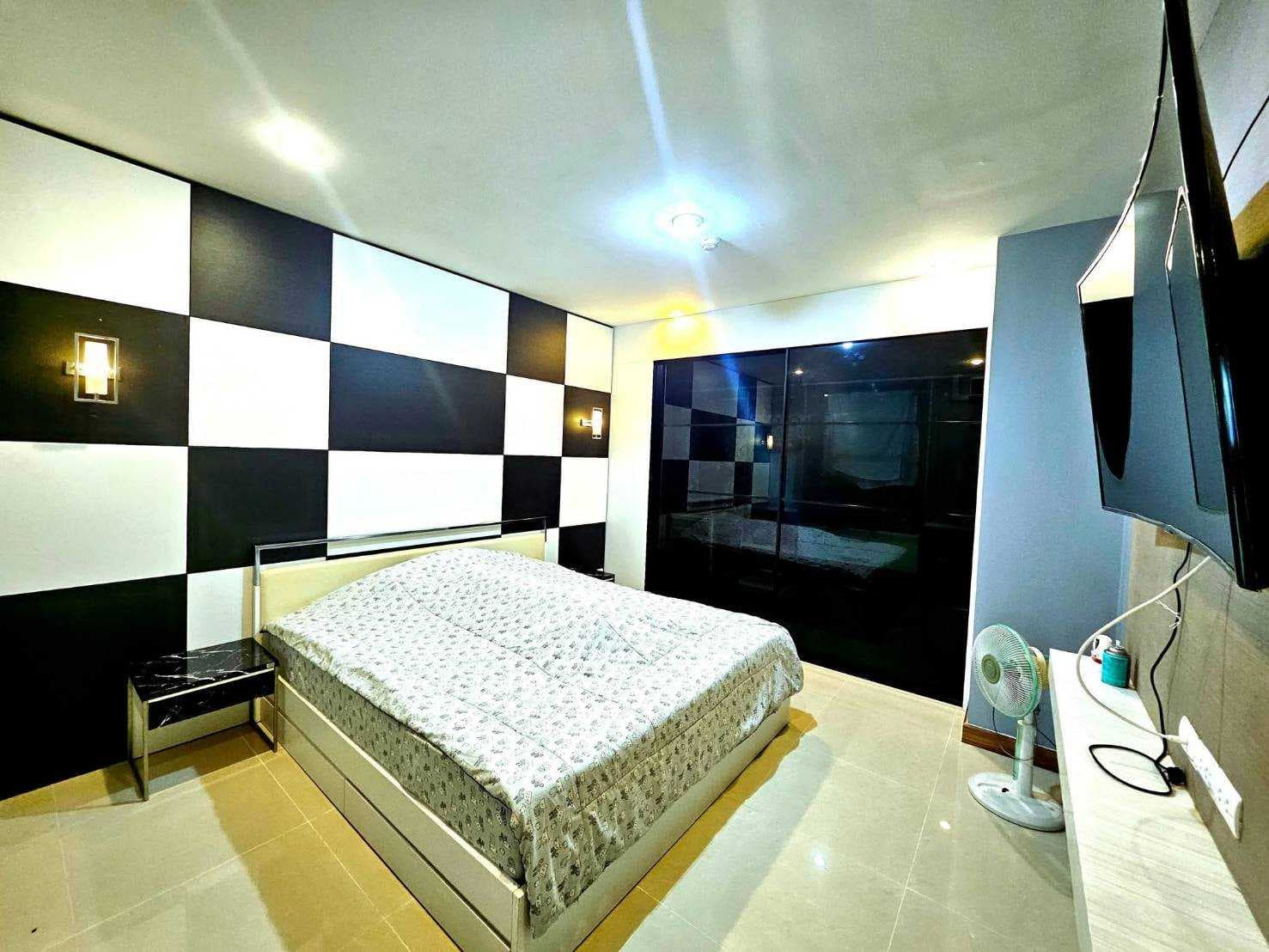 ขายคอนโดห้องชุด Low Rise โครงการ Klang Krung Resort Ratchada 7 47 ตรม 1 นอน 1 น้ำ ชั้น 4 Fully Furnished