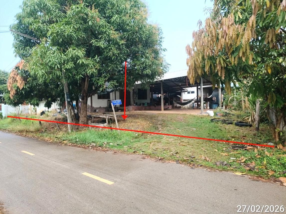 บ้านเดี่ยว โพธิ์ศรีสว่าง โพนทอง ร้อยเอ็ด พื้นที่ 43 ตร.ว. พื้นที่ใช้สอย 116 ตร.ม. 1 ห้องนอน 1 ห้องน้ำ