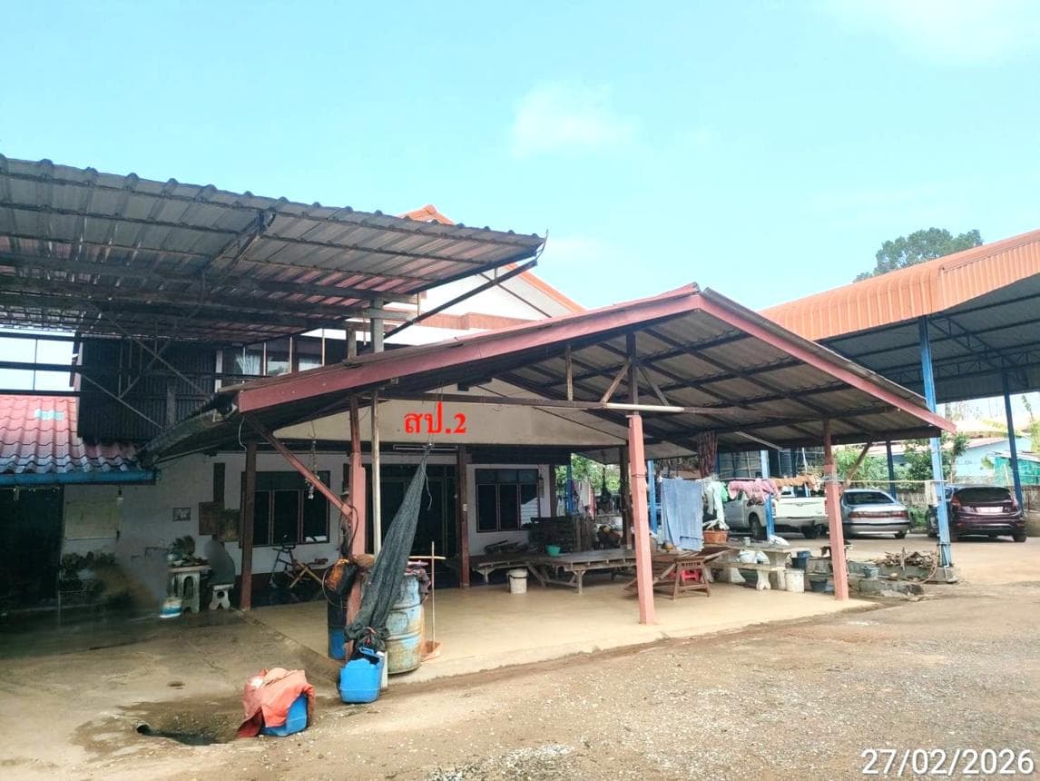 บ้านเดี่ยว โพธิ์ศรีสว่าง โพนทอง ร้อยเอ็ด พื้นที่ 43 ตร.ว. พื้นที่ใช้สอย 116 ตร.ม. 1 ห้องนอน 1 ห้องน้ำ