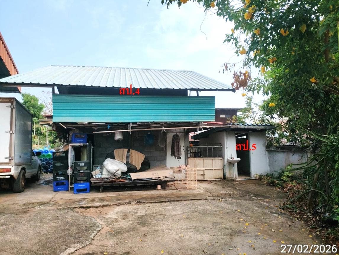 บ้านเดี่ยว โพธิ์ศรีสว่าง โพนทอง ร้อยเอ็ด พื้นที่ 43 ตร.ว. พื้นที่ใช้สอย 116 ตร.ม. 1 ห้องนอน 1 ห้องน้ำ
