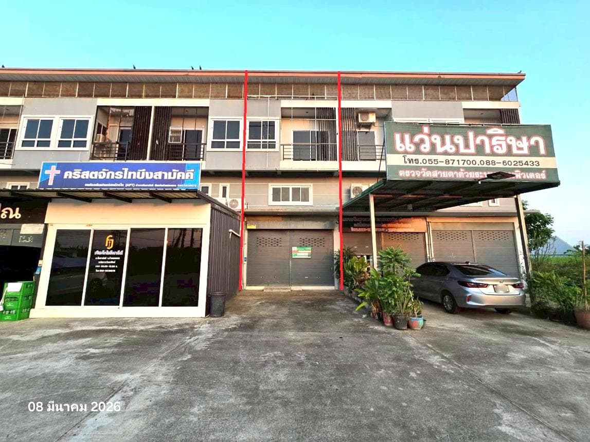 อาคารพาณิชย์ 2 ห้องนอน พื้นที่ 171 ตร.ม. ทำเลศักยภาพ ระหาน บึงสามัคคี กำแพงเพชร