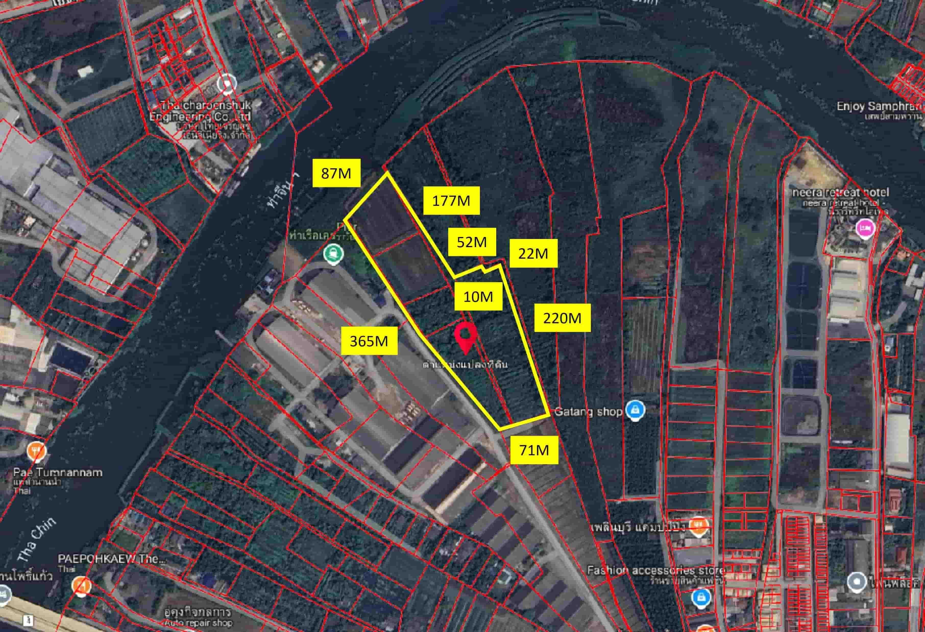 ขาย ที่ดิน เพชรเกษม พุทธมณฑลสาย 7 ขนาด 39 ไร่ ติดริมแม่น้ำ เหมาะสร้างหมู่บ้าน