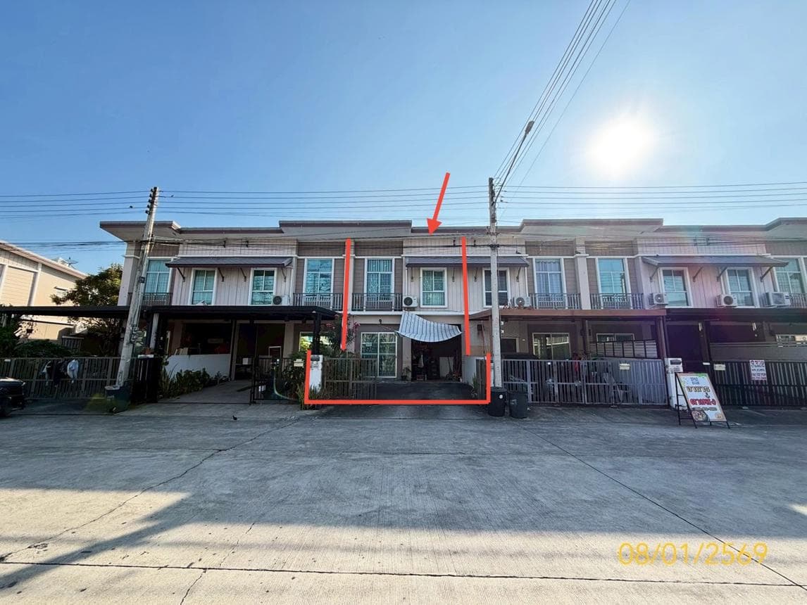 ทาวน์โฮม พฤกษาวิลล์ รังสิต-คลอง 2 (Pruksa Ville) 3 ห้องนอน ทำเลดี เดินทางสะดวก