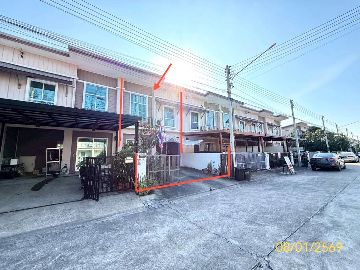 ทาวน์โฮม พฤกษาวิลล์ รังสิต-คลอง 2 (Pruksa Ville) 3 ห้องนอน ทำเลดี เดินทางสะดวก