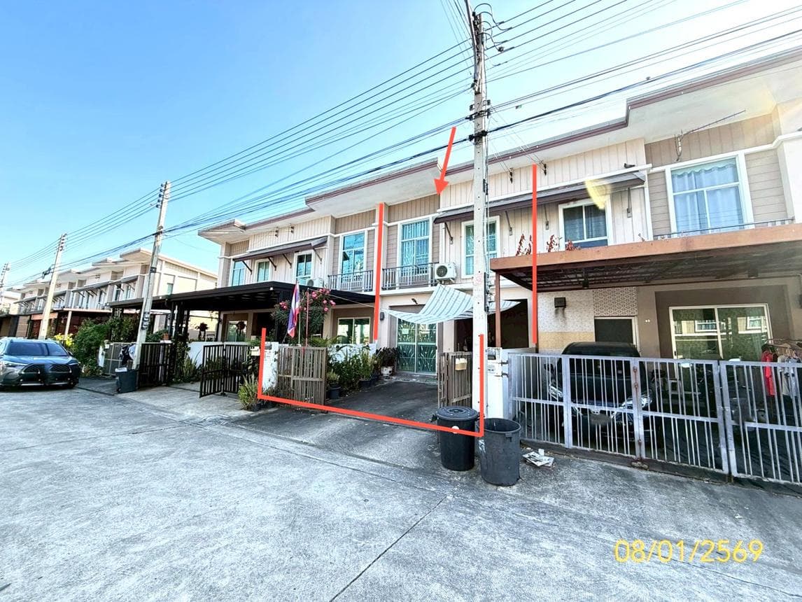 ทาวน์โฮม พฤกษาวิลล์ รังสิต-คลอง 2 (Pruksa Ville) 3 ห้องนอน ทำเลดี เดินทางสะดวก