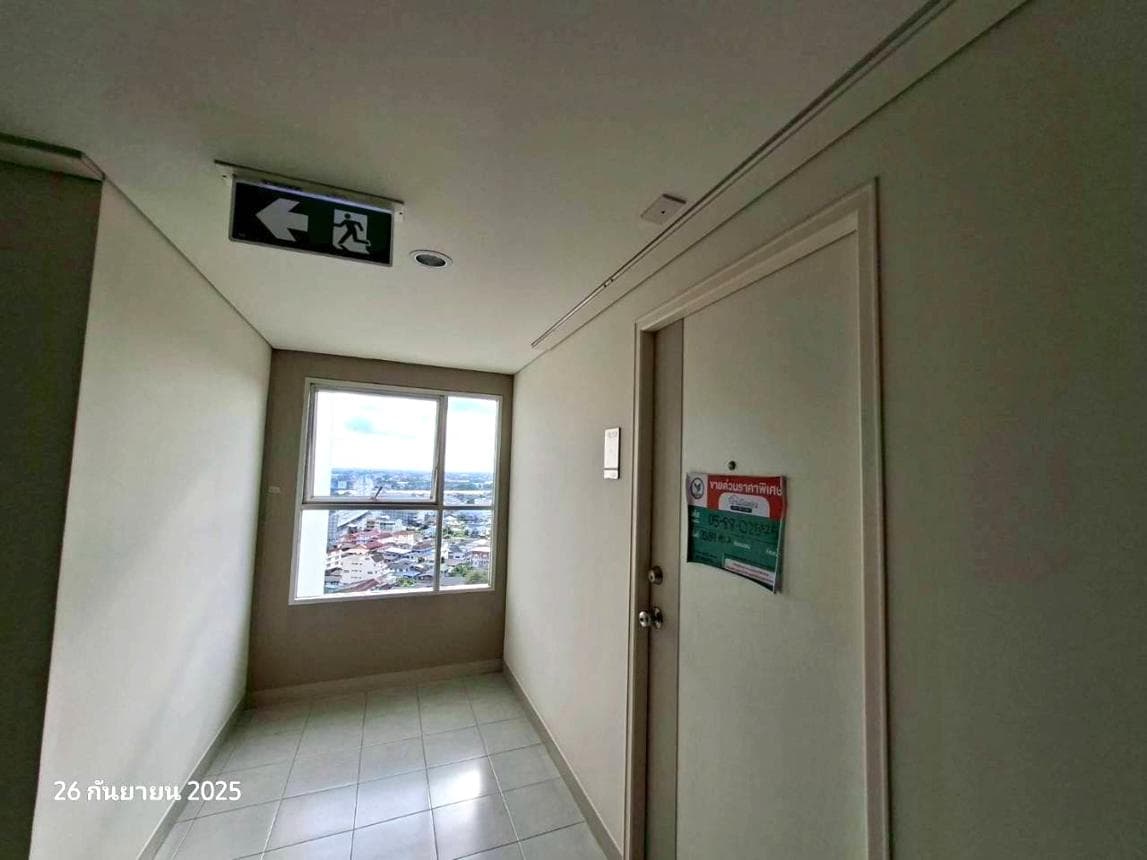 คอนโด ลุมพินี วิลล์ นครอินทร์ - ริเวอร์วิว ตลาดขวัญ เมืองนนทบุรี พื้นที่ 26.84 ตร.ม.