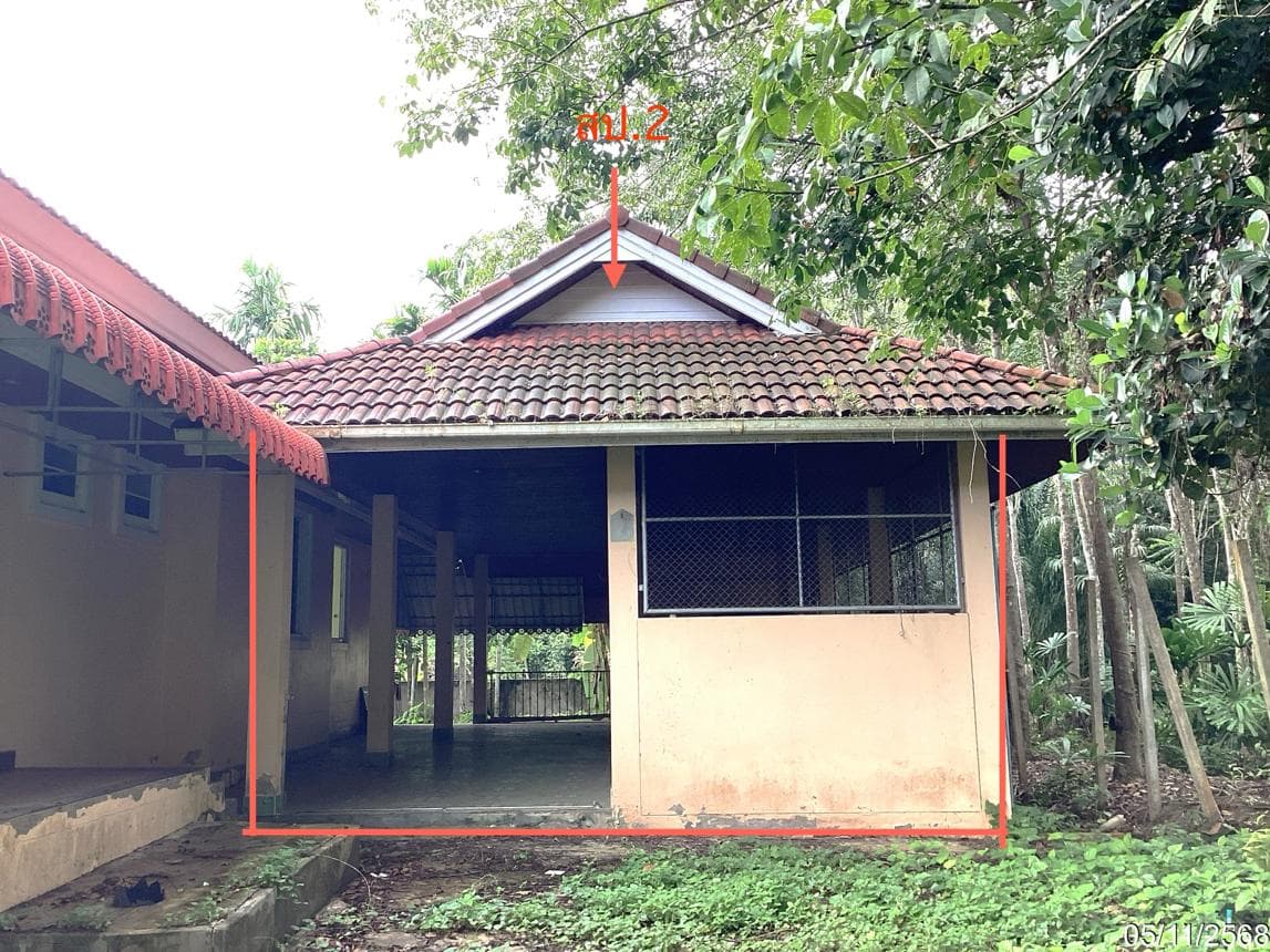 บ้านเดี่ยว ทุ่งหมอ สะเดา สงขลา พื้นที่ 55 ตร.ว. พื้นที่ใช้สอย 255.25 ตร.ม. 4 ห้องนอน