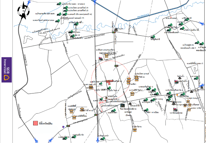 ทาวน์เฮ้าส์ โครงการ ประภัสสร แกรนด์วิลล์ 26 ชลบุรี