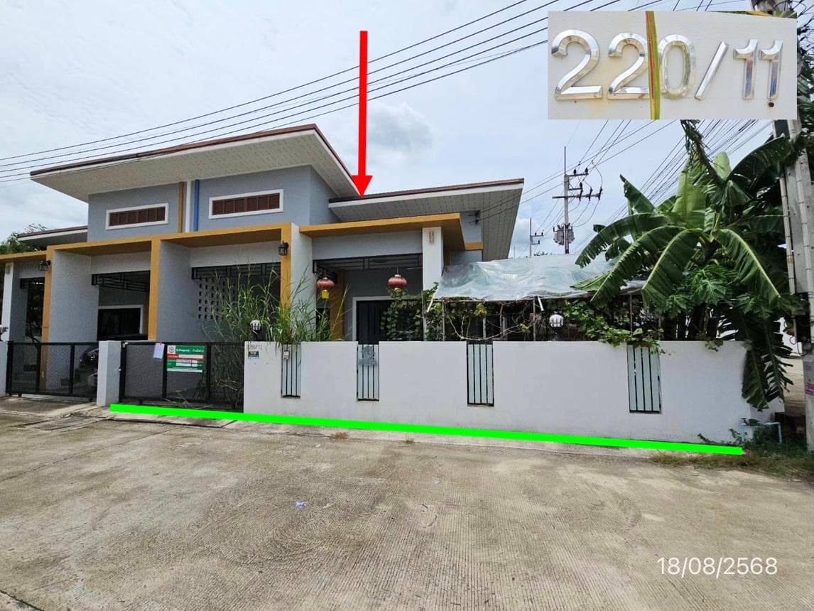 บ้านเดี่ยว เดอะ คันทรี โมเดิร์นโฮม ปลวกแดง ระยอง 2 ห้องนอน 2 ห้องน้ำ พื้นที่ 116.74 ตร.ม. บนเนื้อที่ 43.9 ตร.ว. ทำเลดีราคา 2 ล้านต้นๆ - image 1