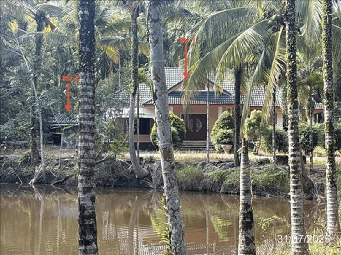 ขายบ้านเดี่ยว ตะกาง เมืองตราด พื้นที่ใช้สอยกว้างขวาง 199 ตร.ม. 3 ห้องนอน ทำเลดี บรรยากาศเงียบสงบ