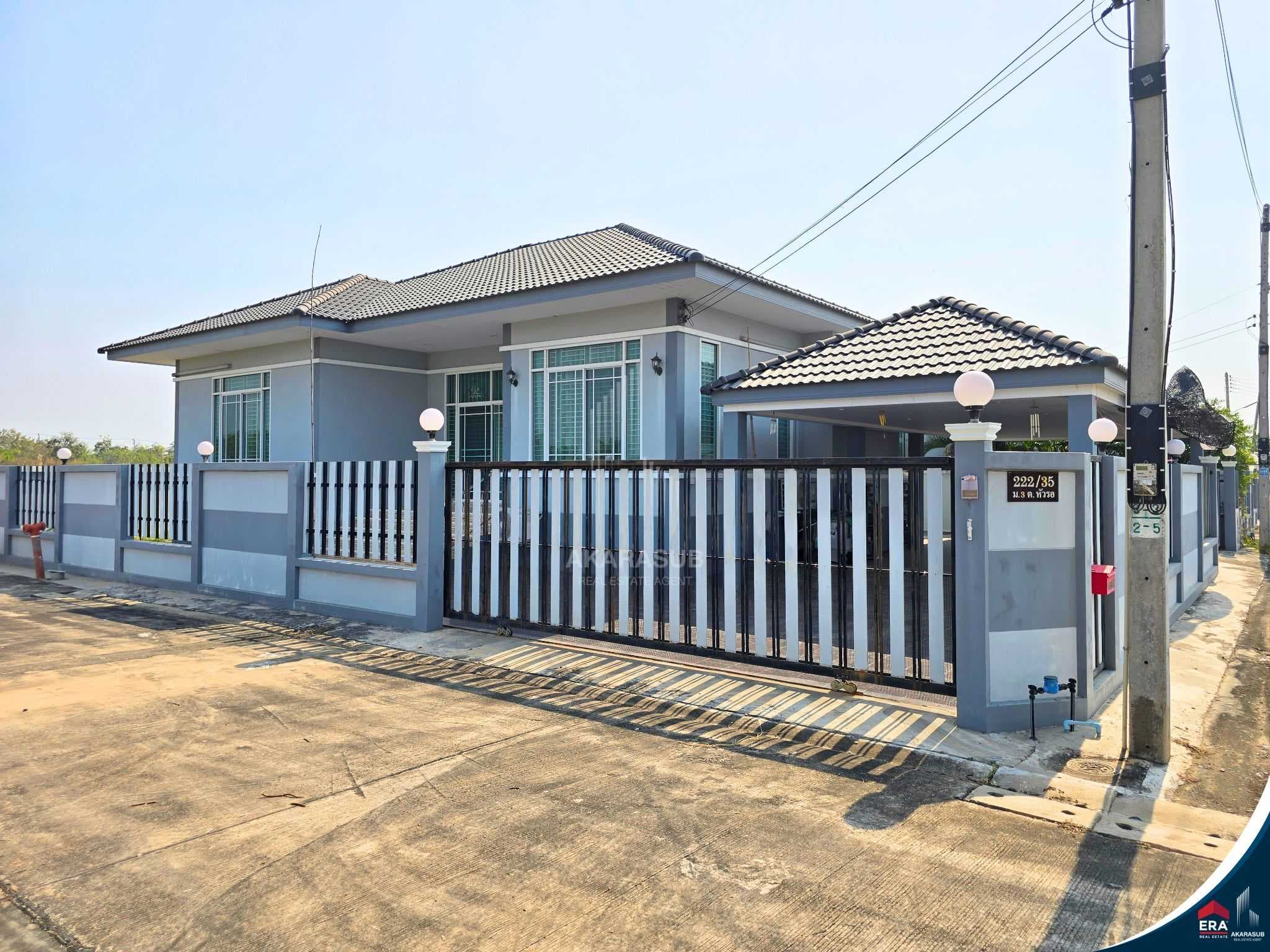 ขายบ้านเดี่ยว 4ห้องนอน 4ห้องน้ำ ต.หัวรอ ใกล้ถนน4เลน