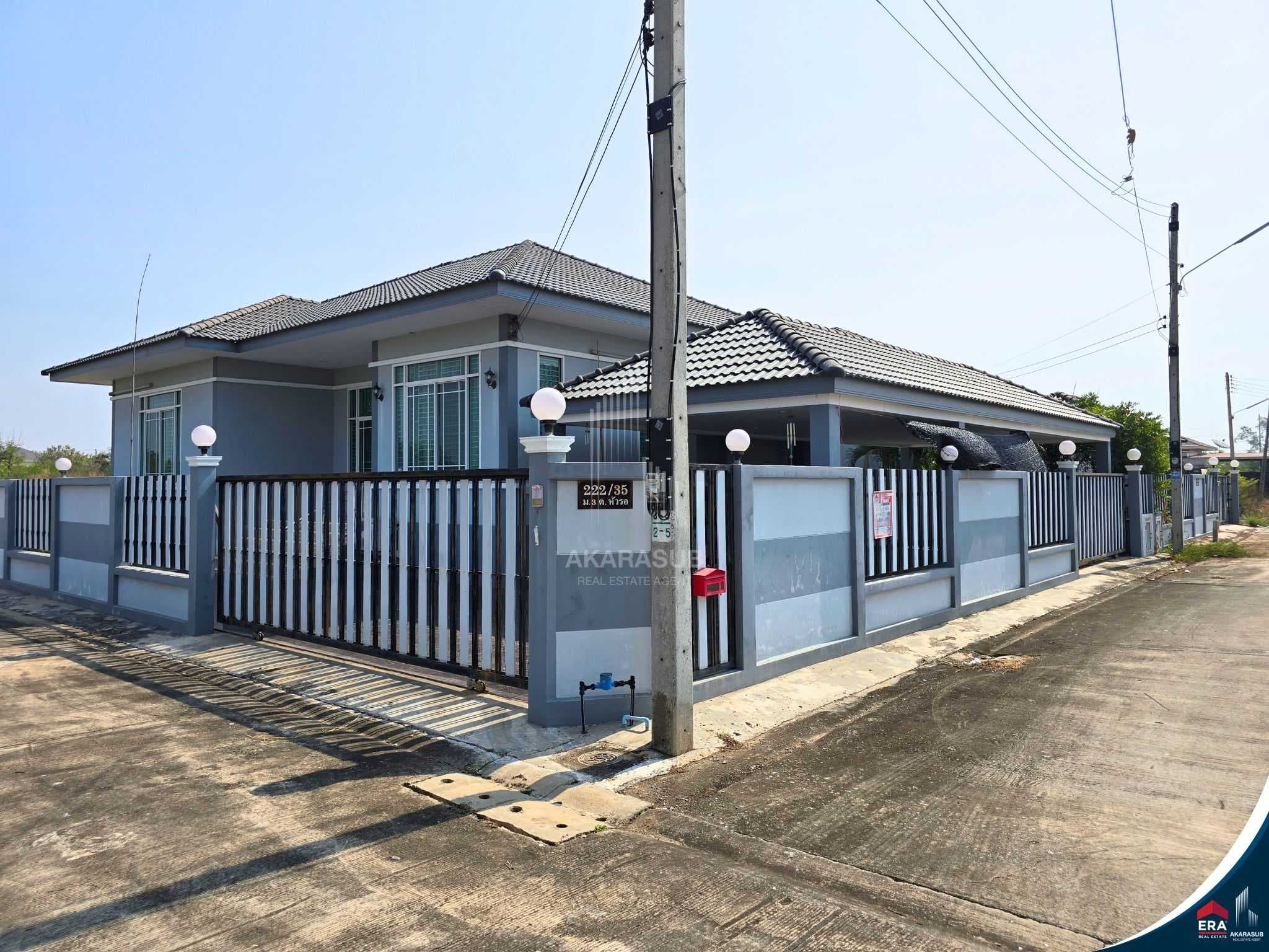 ขายบ้านเดี่ยว 4ห้องนอน 4ห้องน้ำ ต.หัวรอ ใกล้ถนน4เลน
