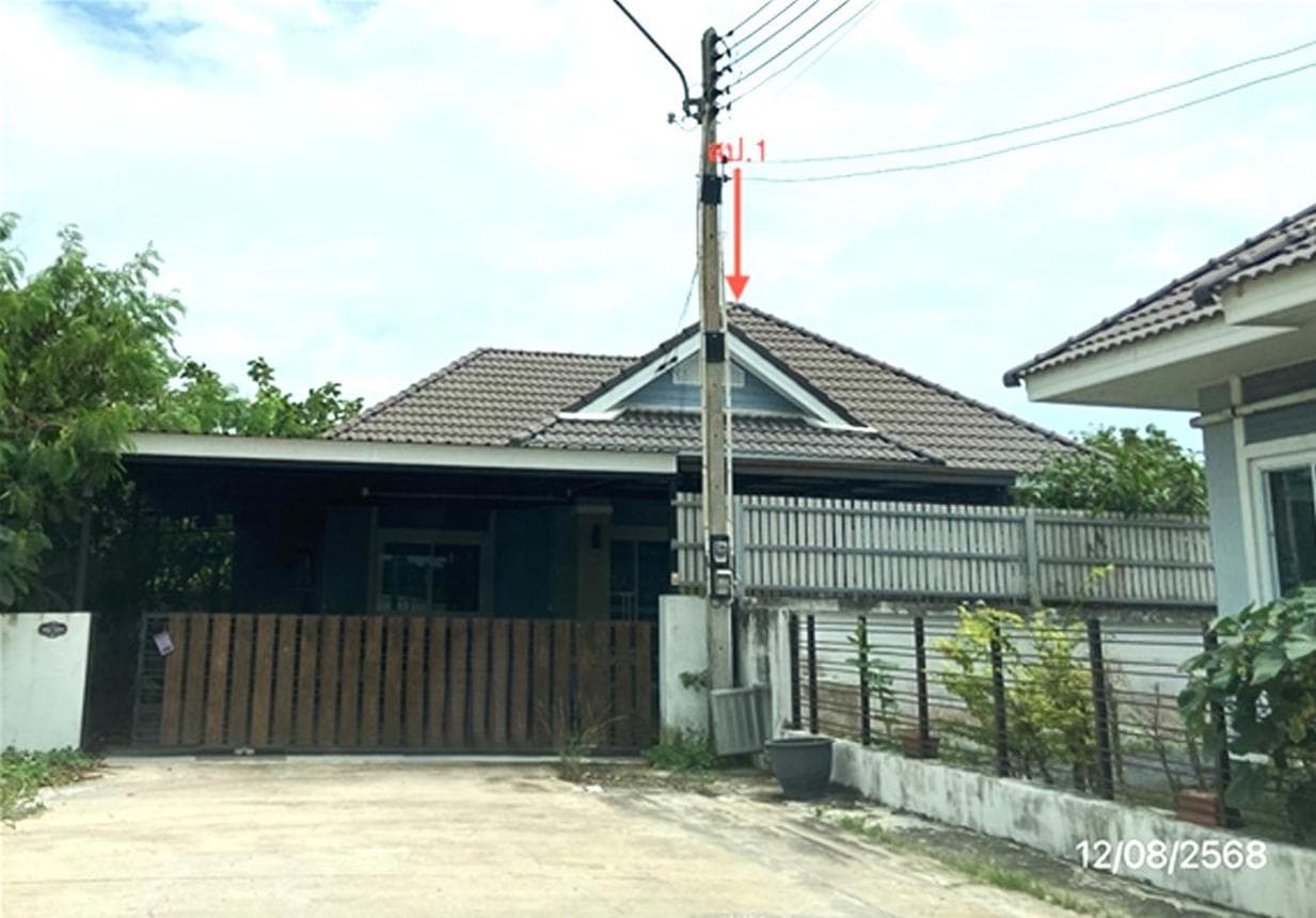 บ้านเดี่ยวหลังใหญ่ กษิรา กรีนพีช 1 พนัสนิคม พื้นที่กว้างขวาง สภาพสวยพร้อมเข้าอยู่