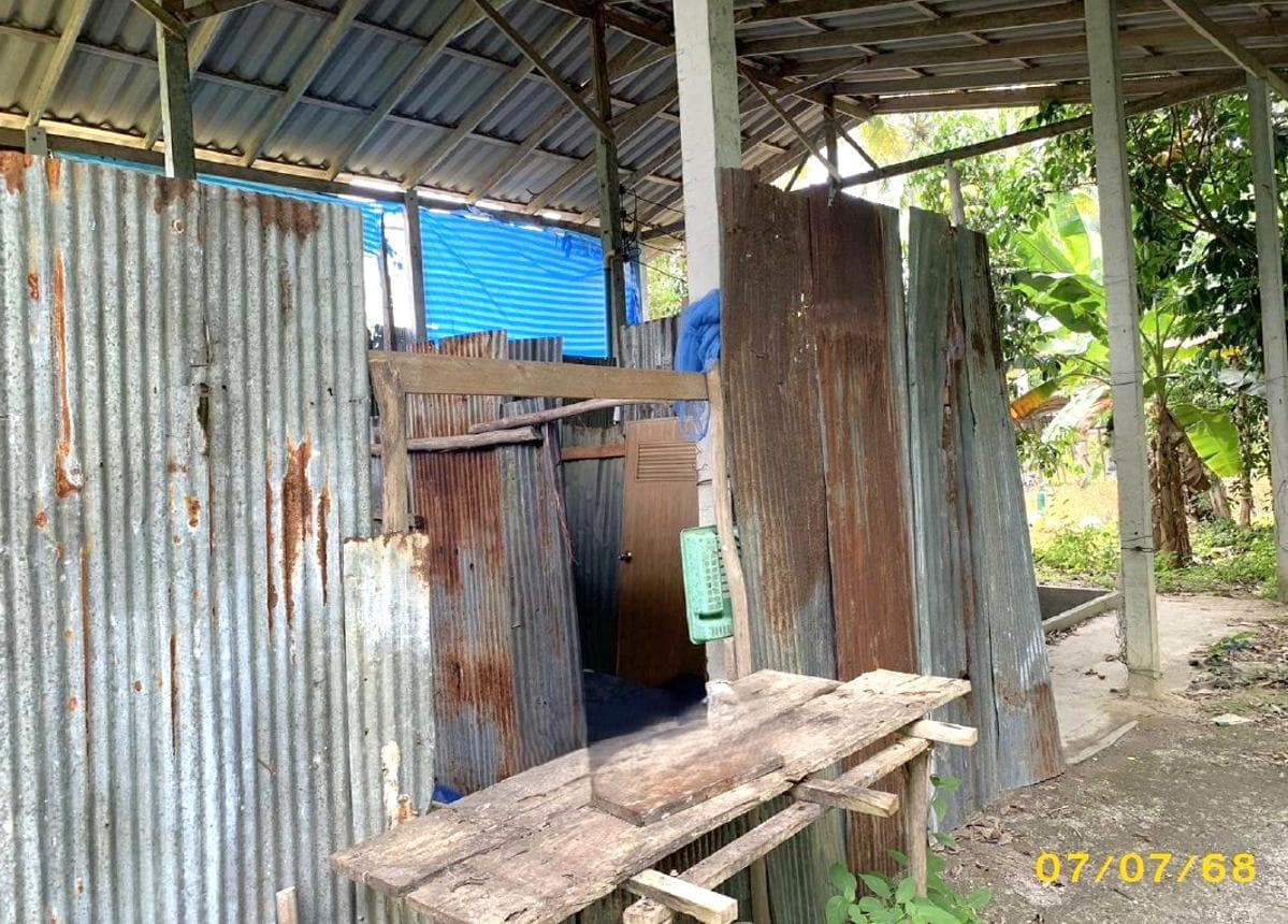 เพิงอเนกประสงค์ มะนังดาลำ สายบุรี ปัตตานี พื้นที่ 88.7 ตร.ว. พื้นที่ใช้สอย 96 ตร.ม.