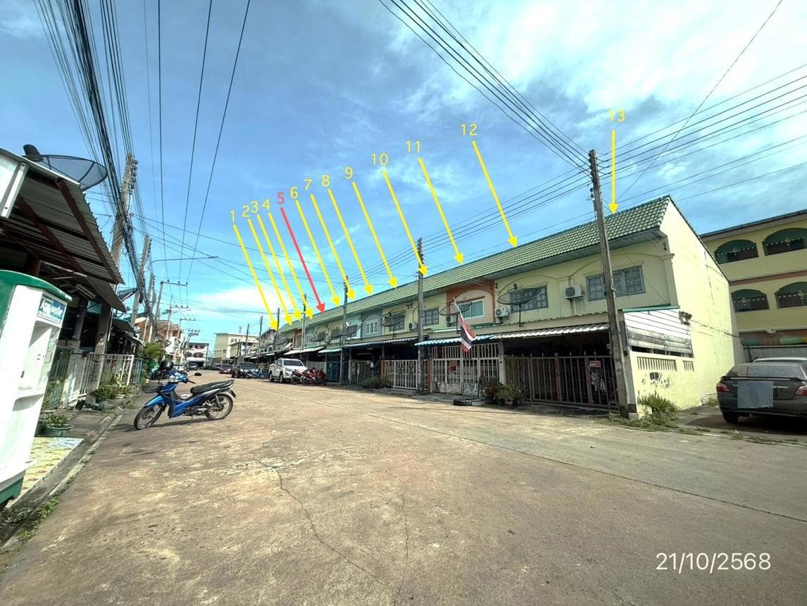 ทาวน์เฮ้าส์ หนองขาม ศรีราชา ชลบุรี 2 ห้องนอน 2 ห้องน้ำ พื้นที่ 108 ตร.ม. บนที่ดิน 16 ตร.ว. ทำเลศักยภาพใกล้แหล่งงานและนิคมอุตสาหกรรมปิ่นทอง ราคาคุ้มค่าเพียง 1.6 ล้าน