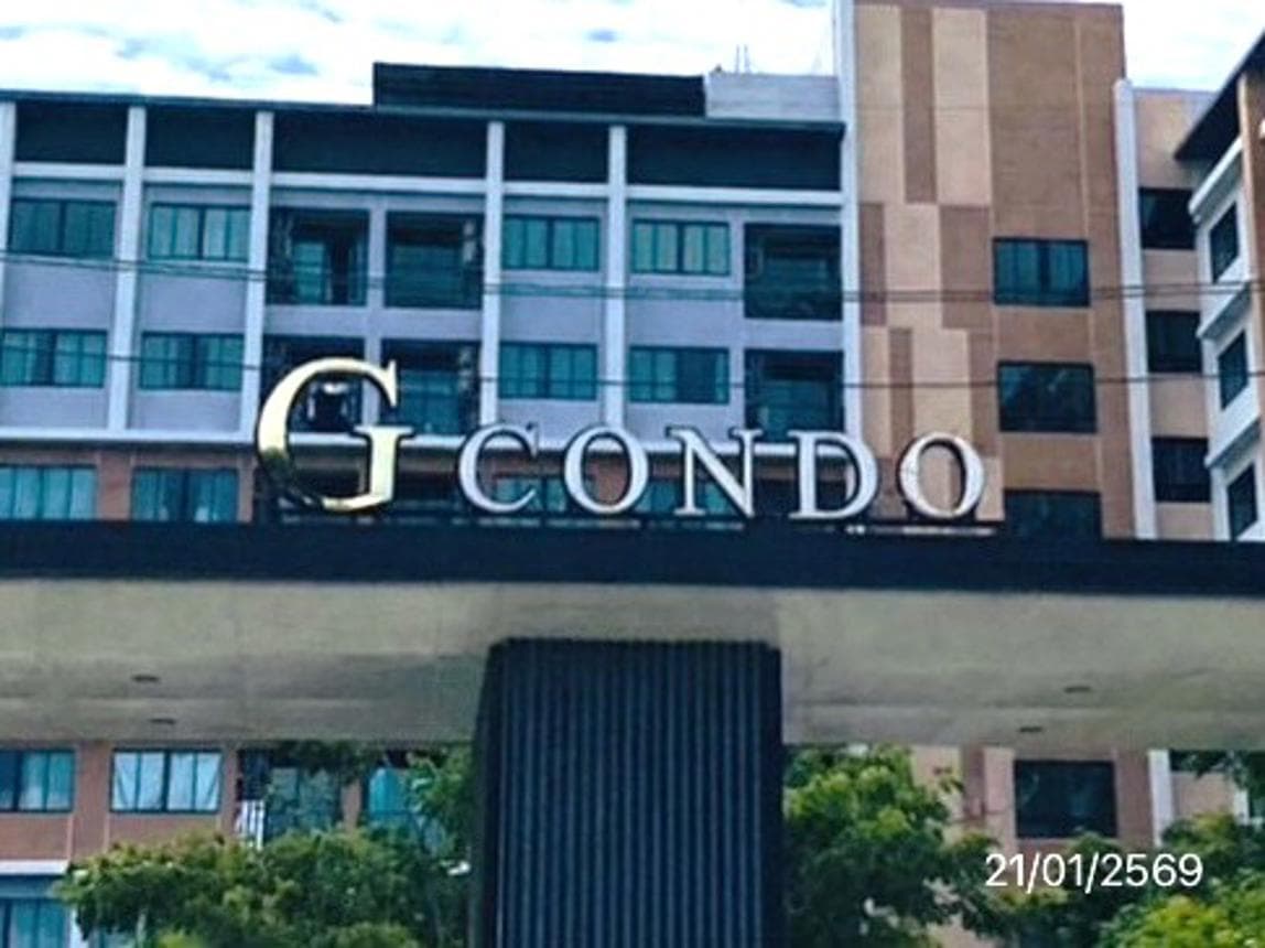 ขายคอนโด จี คอนโด เฟส 1 ศรีราชา ห้องขนาดใหญ่ 43 ตร.ม. ทำเลใจกลางเมือง ใกล้โรบินสัน