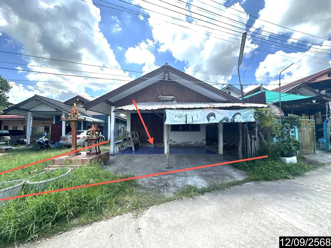บ้านเดี่ยว เมืองมุกดาหาร มุกดาหาร 2 ห้องนอน 2 ห้องน้ำ พื้นที่ 129 ตร.ม. บนเนื้อที่ 52.3 ตร.ว. ราคาล้านต้นๆ