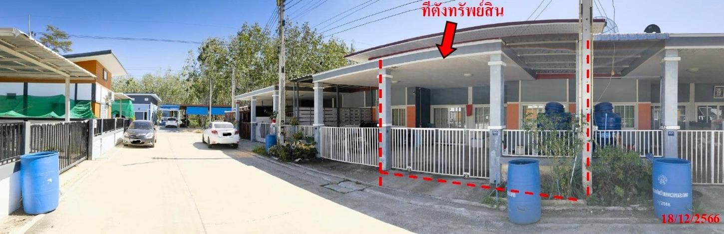 ขายทาวน์โฮม โครงการถูกใจ (Thukjai) บ้านนา แกลง ระยอง พื้นที่ 23 ตร.ว. 2 ห้องนอน คุ้มค่า